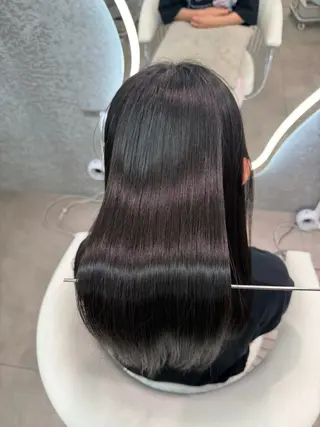 ロング ヘアアレンジ 大宮縮毛矯正🩵 レイヤー 佐藤和のヘアスタイル
