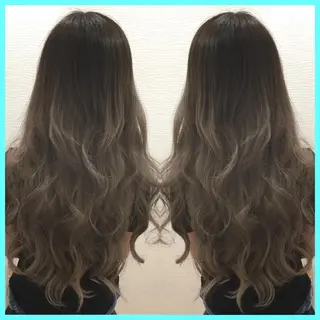 ロング カラー 🫧あ お🫧 心斎橋のヘアスタイル