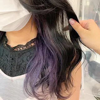 セミロング カラー ヘアアレンジ 🩵 JURI🩵のヘアスタイル