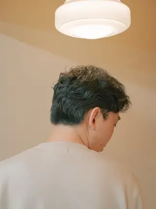 ショート カラー パーマ メンズ 🔗メンズサロン🔗 Kieのヘアスタイル
