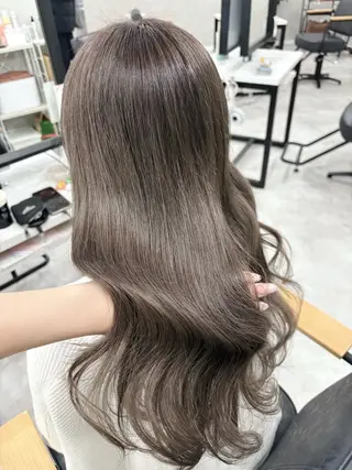 ロング カラー 透明感カラー×顔周り カットhinata♡のヘアスタイル