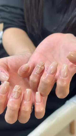 ネイル YumiNail 長さだし&ハンドケアのネイルデザイン