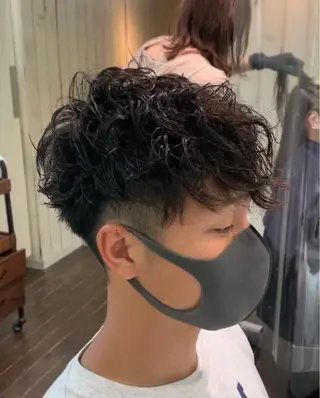 ミディアム メンズ 三矢 ちなつのヘアスタイル