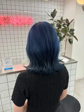セミロング カラー 夕羽夢🍓矢場/ JILLSTUDIOのヘアスタイル