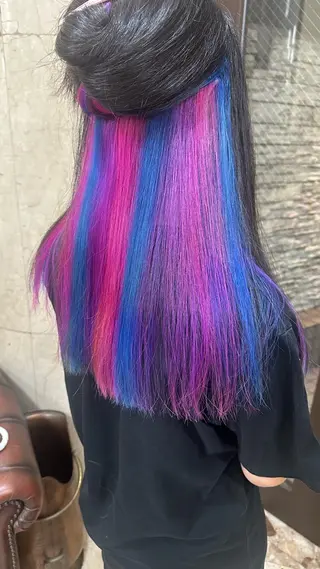 ロング さ りのヘアスタイル
