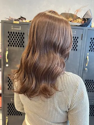 カラー 心美/ブリーチなし 透明感カラーのヘアスタイル
