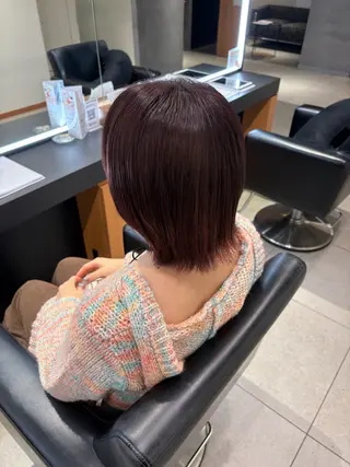 ショート カラー ERII /伏見 カットモデル募集中!のヘアスタイル
