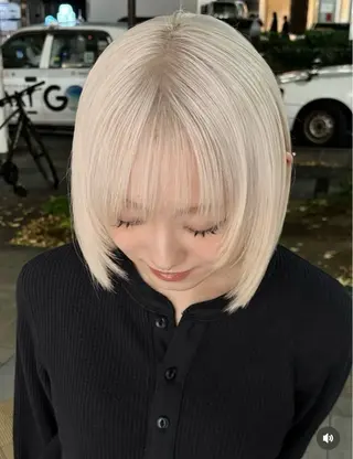 ミディアム 大沼 蘭のヘアスタイル