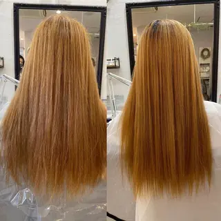 ロング カラー パーマ 津田 あかねのヘアスタイル