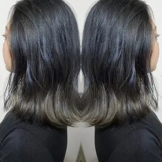 セミロング カラー ヘアアレンジ See by merのマツエク・マツパデザイン