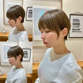 ショート ARMONY秋山輝也 コテ巻き風パーマ特化のヘアスタイル