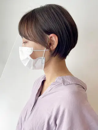 ショート カラー パーマ ヘアアレンジ ITbyALBUM 松戸のヘアスタイル