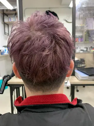 カラー 中村 靖彬のヘアスタイル