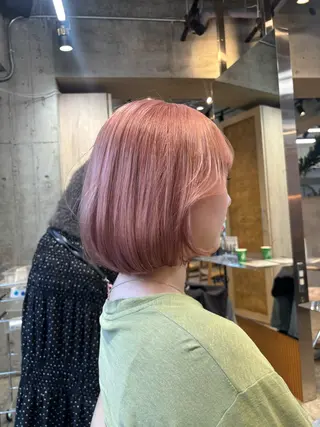 ショート カラー 艶ハイトーン/ボブ ラベンダーカラー🪄のヘアスタイル