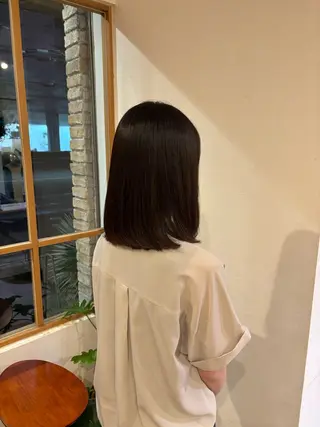 ミディアム 永山 日菜のヘアスタイル