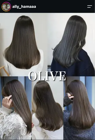セミロング ALLY 原宿のヘアスタイル