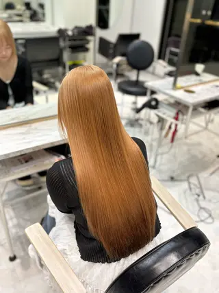 ロング カラー 色落ち綺麗🩰ハイ トーン🎀RINKAのヘアスタイル
