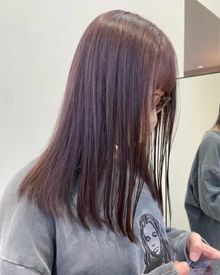 セミロング カラー mir MIYUのヘアスタイル