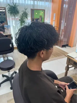 ミディアム メンズ Earth.加來祥依 ✂︎大分のヘアスタイル