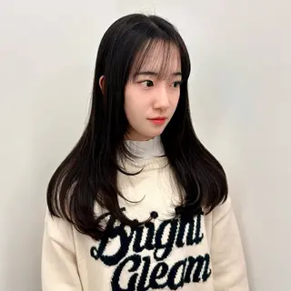 セミロング カラー ブリーチなし/レイヤ ー特化🌈Tommyのヘアスタイル
