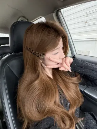 ロング カラー ヘアアレンジ 透明感カラー🎀艶髪 Anju/渋谷🎀のヘアスタイル