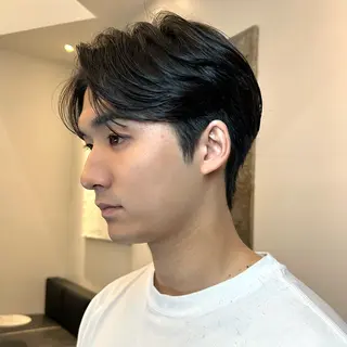 ショート パーマ メンズ 岡田大志🇰🇷 中/韓メンズヘアのヘアスタイル