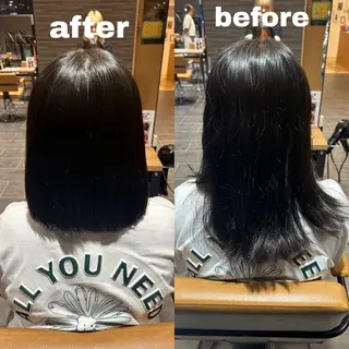 ミディアム 川野 柚奈のヘアスタイル