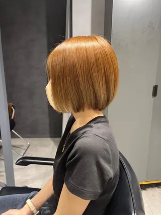 ショート ブリーチ/縮毛矯正 ❤️‍🔥シンノスケのヘアスタイル