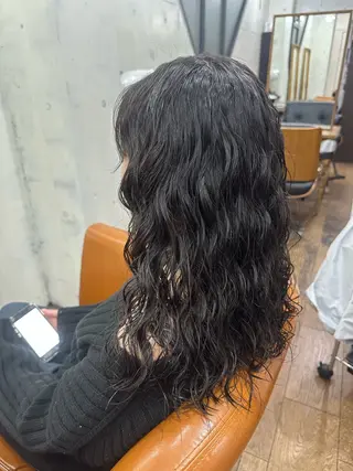 ロング パーマ マエダ カズエ🫶 coronahairのヘアスタイル