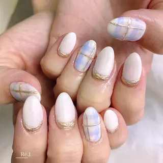 ネイル モチの良さ◉ フィルインネイル♡のネイルデザイン