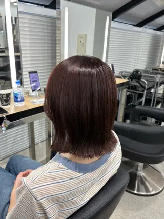 ミディアム miku/ラベンダー 透明感カラー🪻❤︎のヘアスタイル