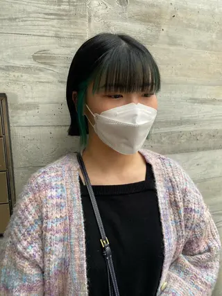 ミディアム Okamura Chisatoのヘアスタイル