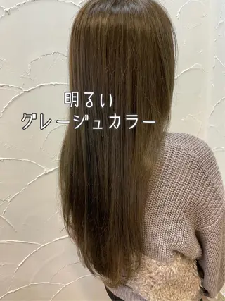 ロング カラー パーソナルカラー診断 できます 木曽 主博のヘアスタイル