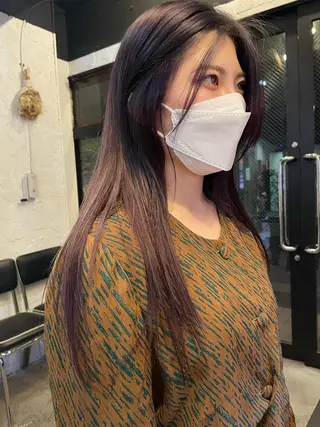 ロング カラー ヘアアレンジ 🎀レイヤー 透明感 カラーyuuri🎀のヘアスタイル