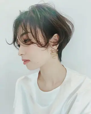 ショート シールエクステ×美髪 改善/ヨシモトカンジのヘアスタイル