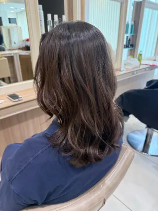 ミディアム カラー ヘアアレンジ 韓国ヘアメイク🎀/ 縮毛矯正✨山本媛香のヘアスタイル