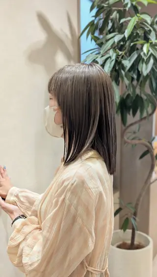 ミディアム カラー いずみ こずえのヘアスタイル