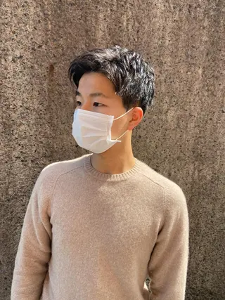 ショート カラー パーマ ヘアアレンジ メンズ ちこ .のヘアスタイル