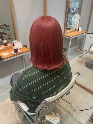 セミロング カラー 吉村 夏椰のヘアスタイル