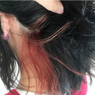 ミディアム カラー ハイトーン/ブリーチ 山崎 悠次のヘアスタイル