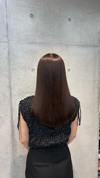 ロング カラー パーマ ヘアアレンジ メンズ 赤み消し艶カラー/美 髪☘️Reika☘️のヘアスタイル