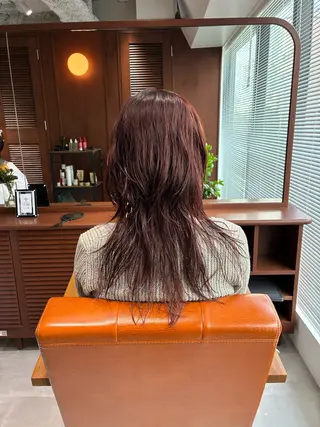 ミディアム カラー パーマ ヘアアレンジ 💟Opus // Mizuki🐕のヘアスタイル
