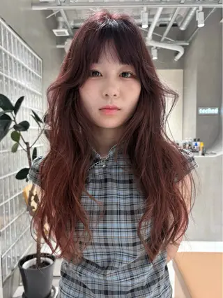 ロング らん カラーモデル募集中のヘアスタイル