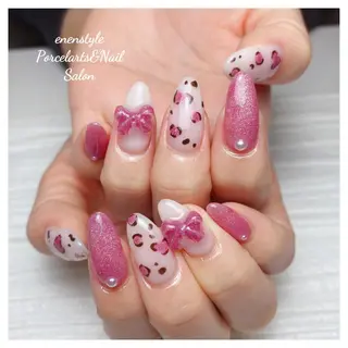 ミディアム ネイル 🐾enen style 🐾のネイルデザイン