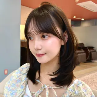ミディアム 🎀【韓国ヘア】 🎀田中 華澄のヘアスタイル