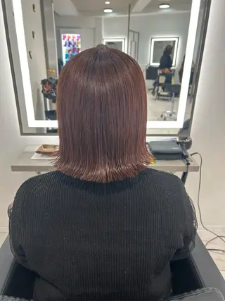 ミディアム カラー mayu なかもずのヘアスタイル