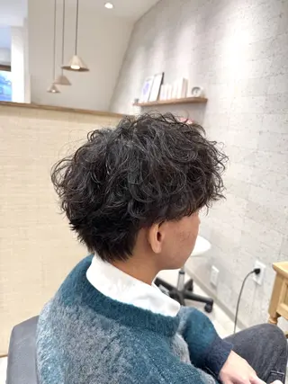 パーマ メンズ 深田 綾香のヘアスタイル