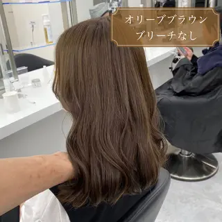 セミロング カラー ヘアアレンジ 【公式】DISCO銀 座🪩トレンド🪽のヘアスタイル