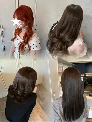 ミディアム 梶川 りりかのヘアスタイル