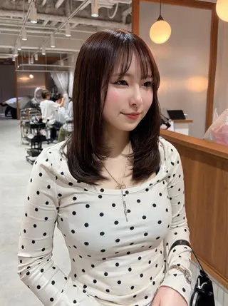 セミロング sawaka🪽 レイヤー/ストレートのヘアスタイル